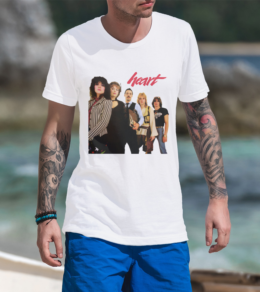 Heart Band Group Photo Lineup T-Shirt