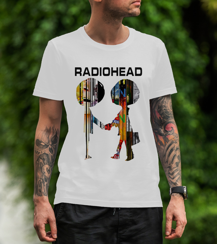 Radiohead Album Artwork Silhouettes Collage T-Shirt