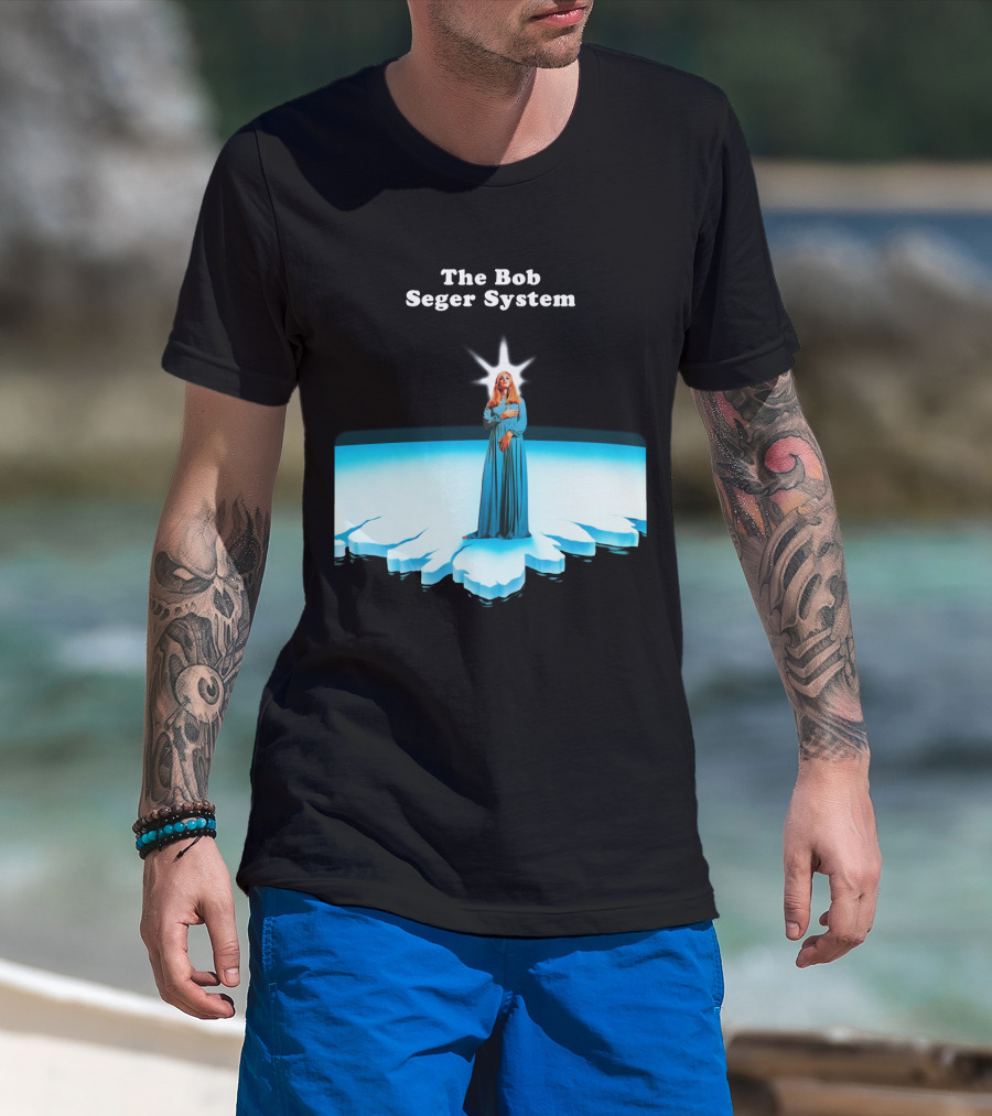 The Bob Seger System Blue Figure Radiant Island T-Shirt