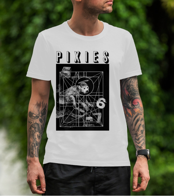 Pixies Geometric Monkey Design 567 T-Shirt