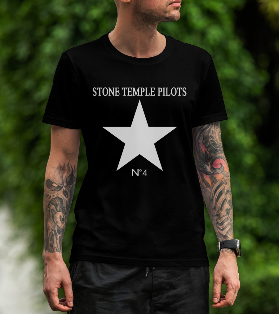 Stone Temple Pilots No 4 Star T-Shirt