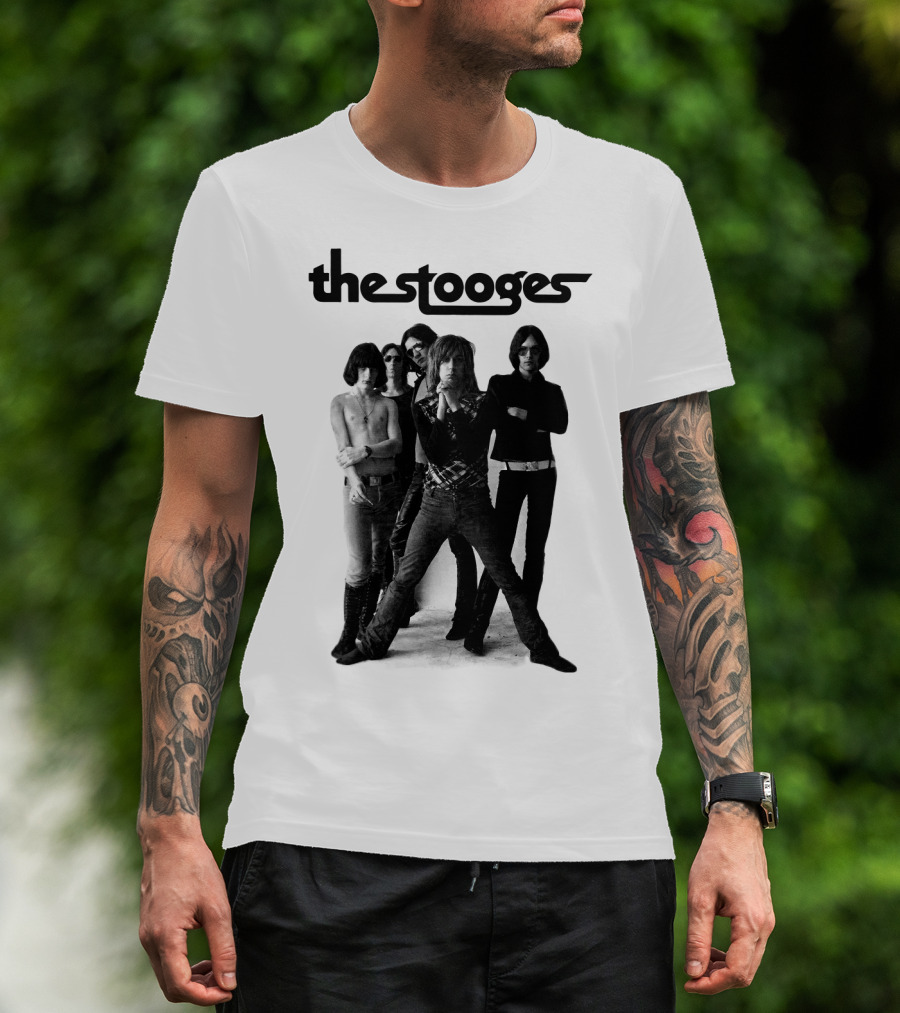 Thestooges Band Classic Black And White Photo T-Shirt