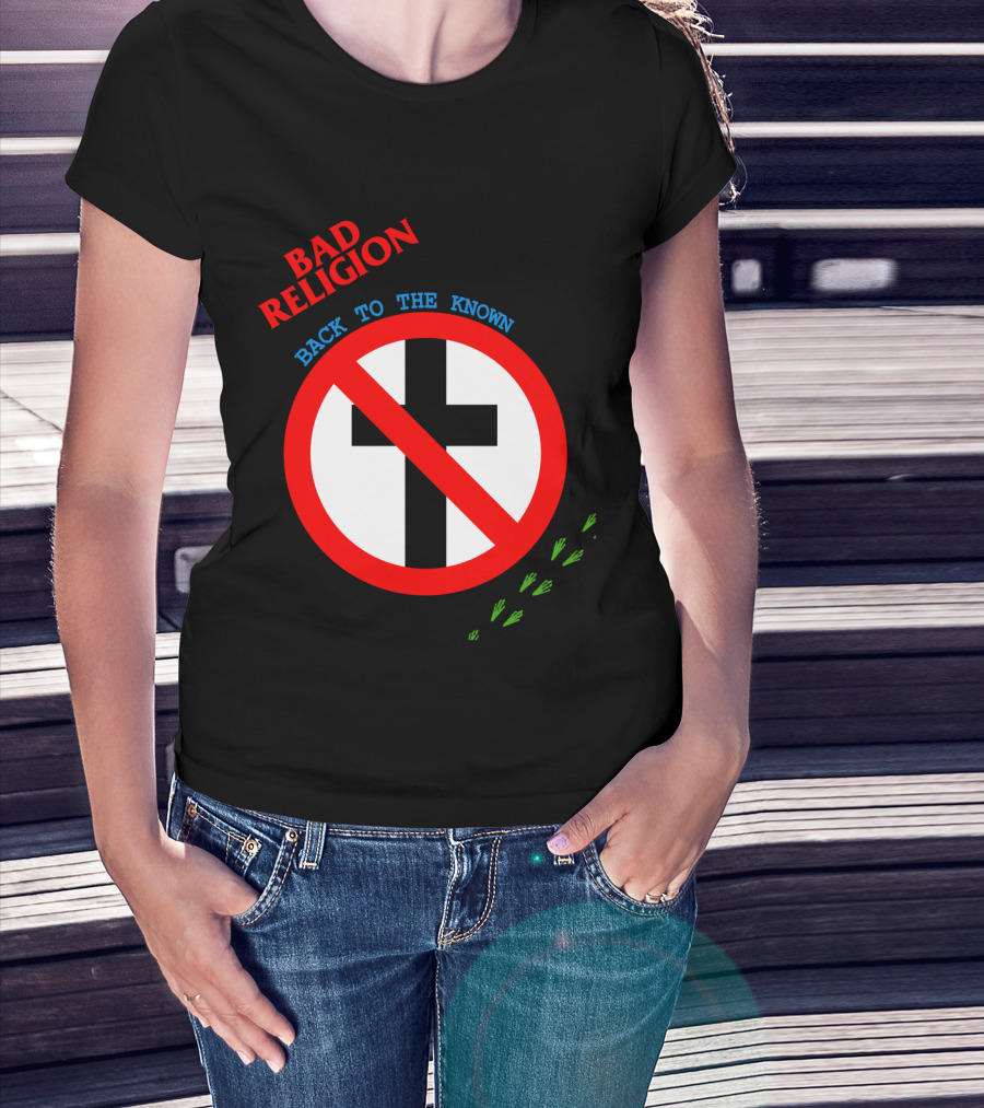 Bad Religion Back To The Known Crossed Out Cross T-Shirt