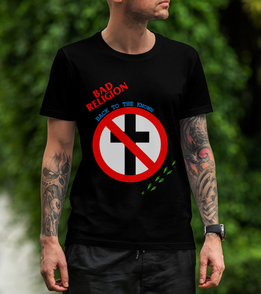 Bad Religion Back To The Known Crossed Out Cross T-Shirt