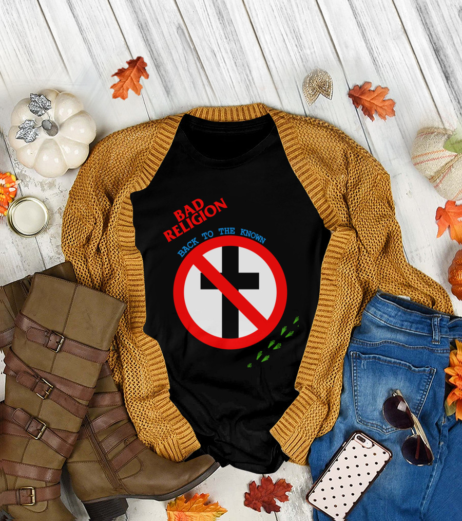 Bad Religion Back To The Known Crossed Out Cross T-Shirt