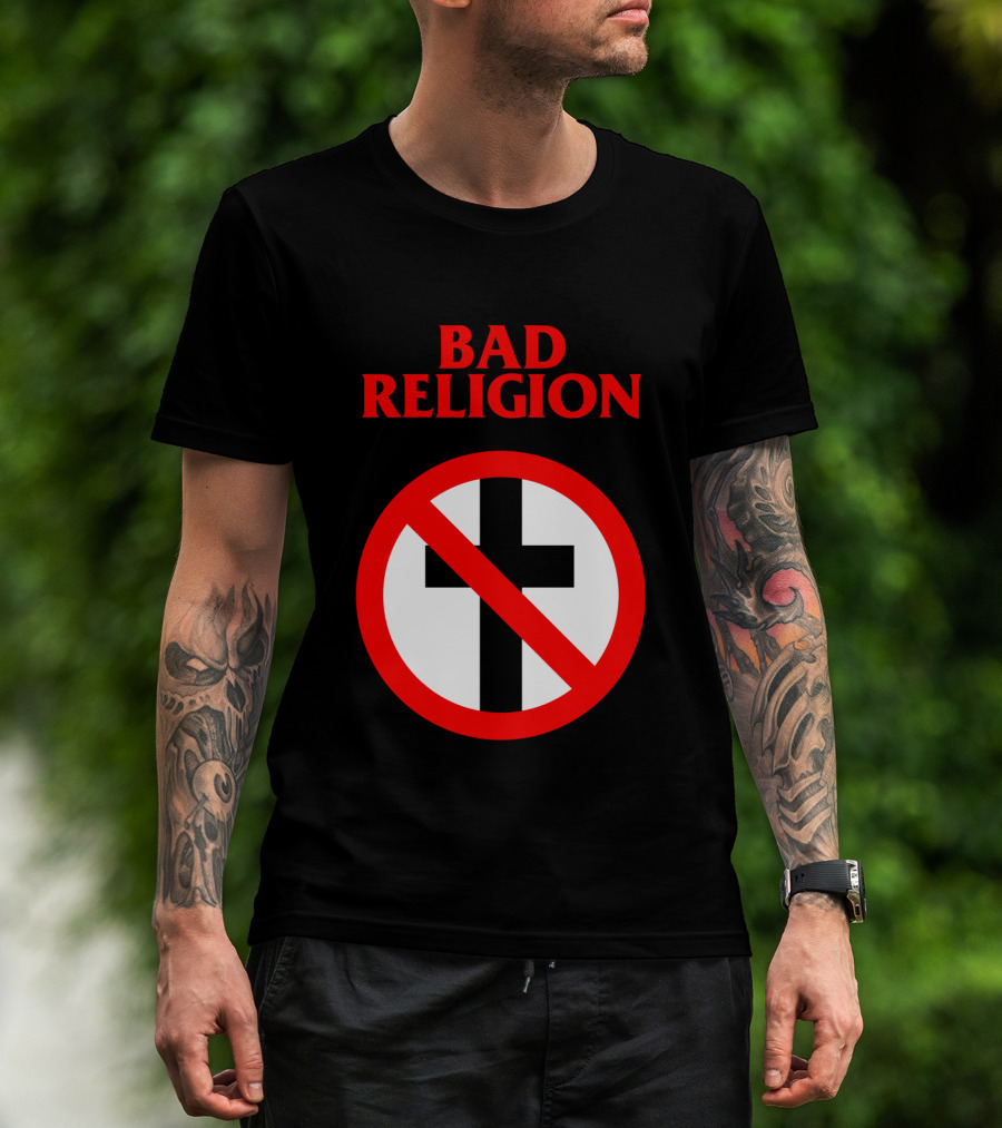 Bad Religion No Cross Symbol Iconic Punk Band T-Shirt
