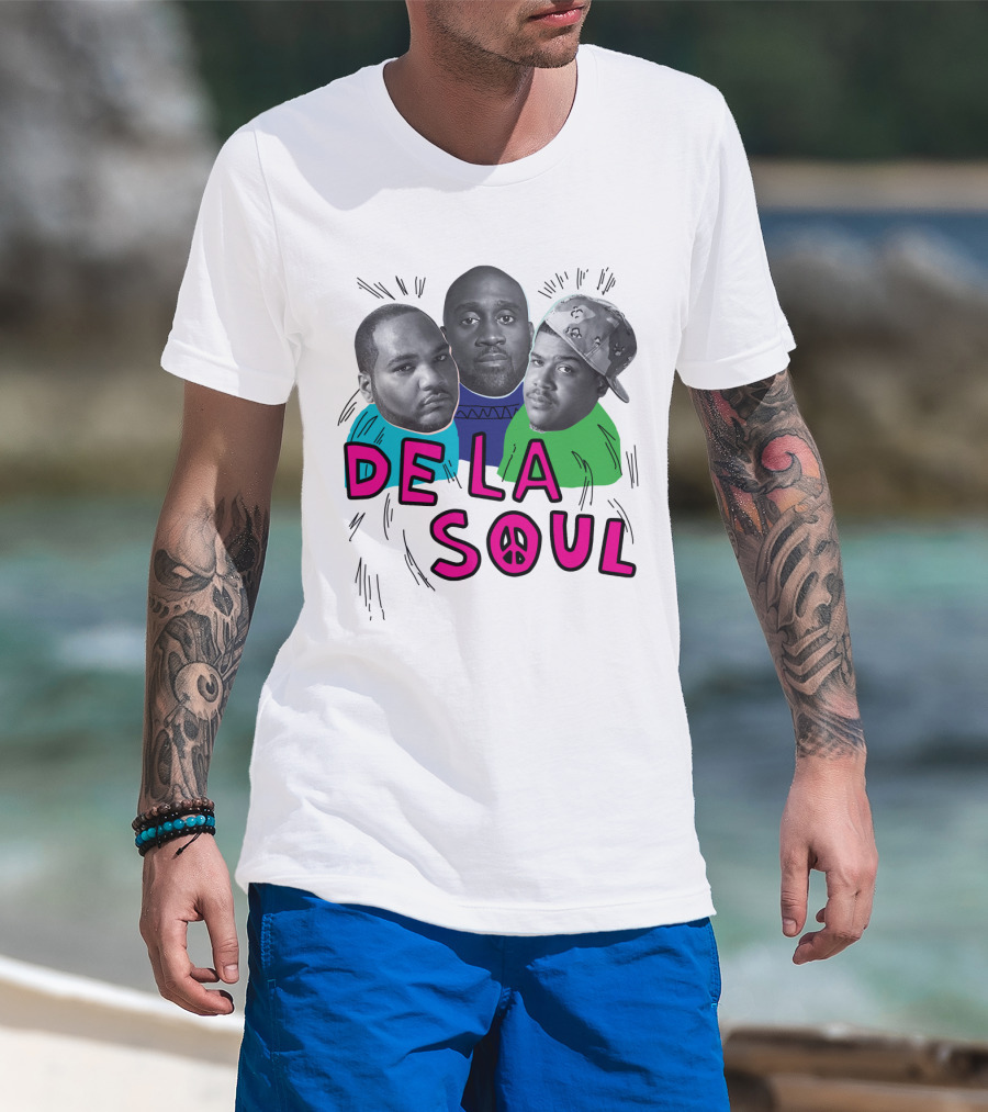 De La Soul Trio Portrait With Peace T-Shirt