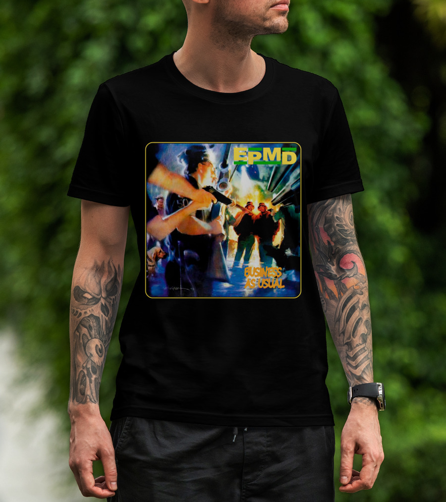 Epmd Business As Usual 8 Album Cover T-Shirt