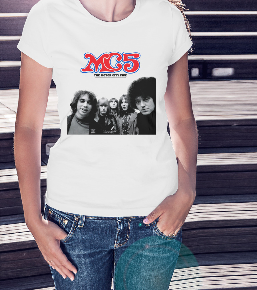 Mc5 The Motor City Five Band Retro Group Photo T-Shirt