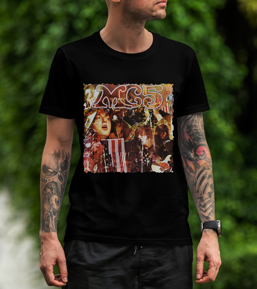 Mc5 American Band Iconic Collage Artwork T-Shirt