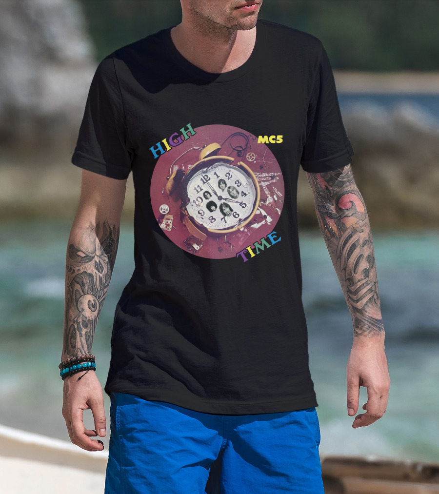 Mc5 High Time Alarm Clock Collage T-Shirt