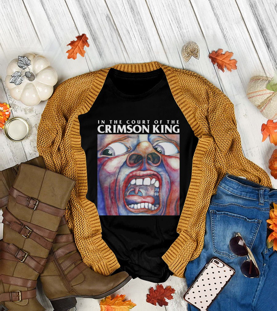 In The Court Of The Crimson King King Crimson Album Cover Iconic Artwork T-Shirt