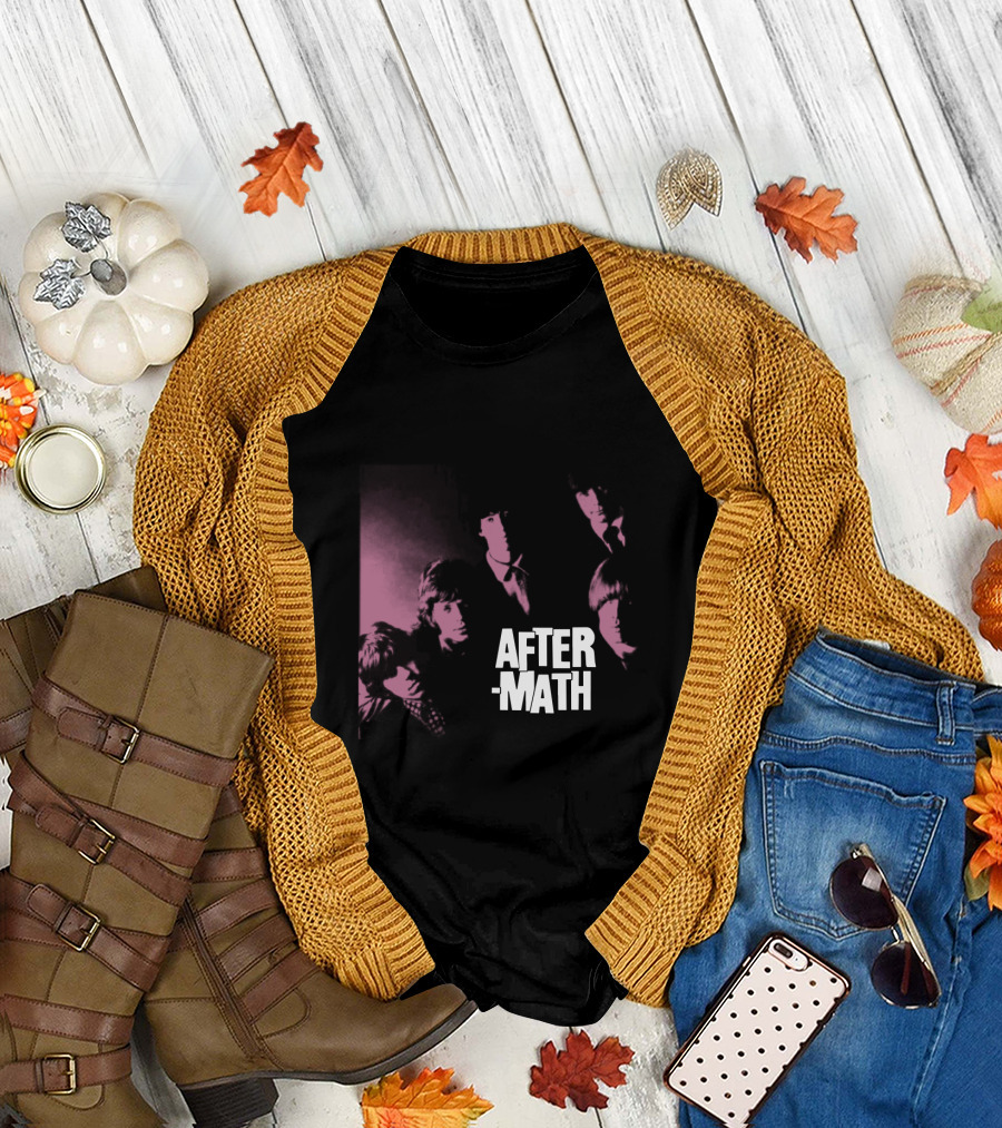 Rolling Stones Aftermath Band Photo Pink 60S Style T-Shirt