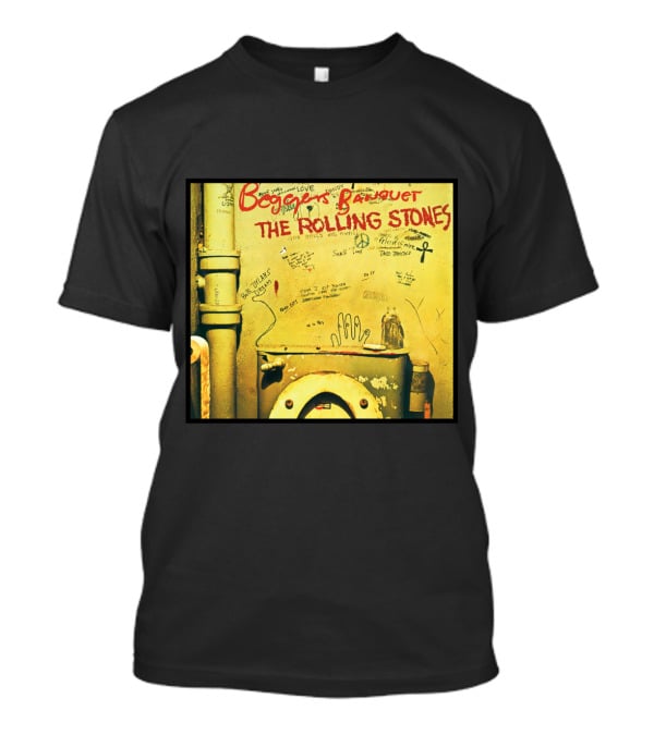 Beggars Banquet The Rolling Stones Graffiti Toilet Cover Art T-Shirt