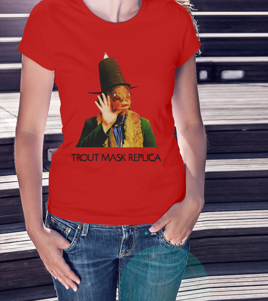 Captain Beefheart Trout Mask Replica Surreal Fish Head T-Shirt