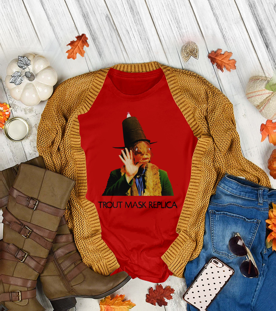 Captain Beefheart Trout Mask Replica Surreal Fish Head T-Shirt