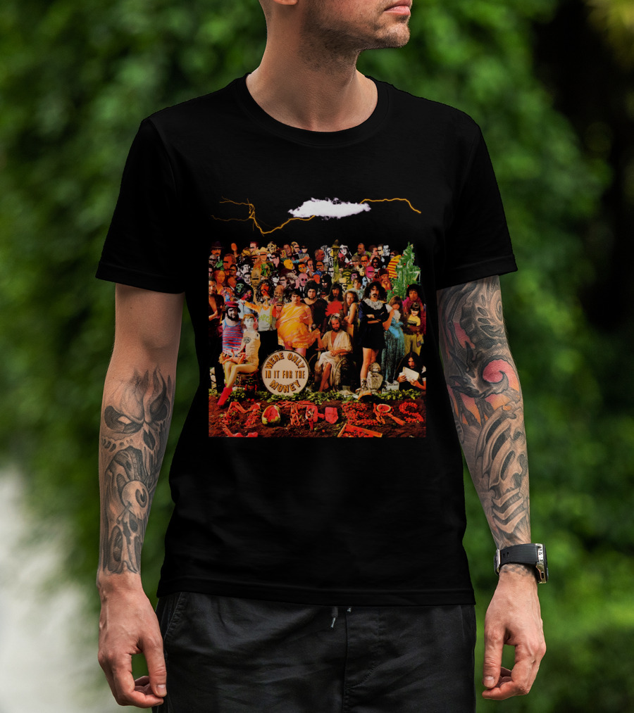 Frank Zappa We're Only In It For The Money Album Cover Collage Style T-Shirt