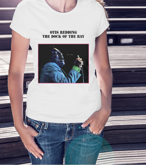 OTIS REDDING THE DOCK OF THE BAY 1968 Blue Suit Performance T-Shirt