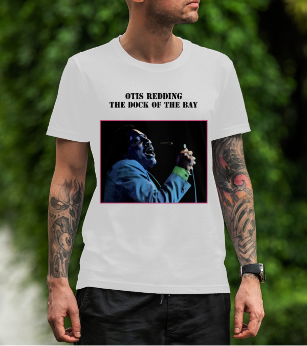 OTIS REDDING THE DOCK OF THE BAY 1968 Blue Suit Performance T-Shirt