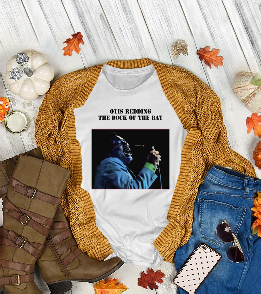 OTIS REDDING THE DOCK OF THE BAY 1968 Blue Suit Performance T-Shirt