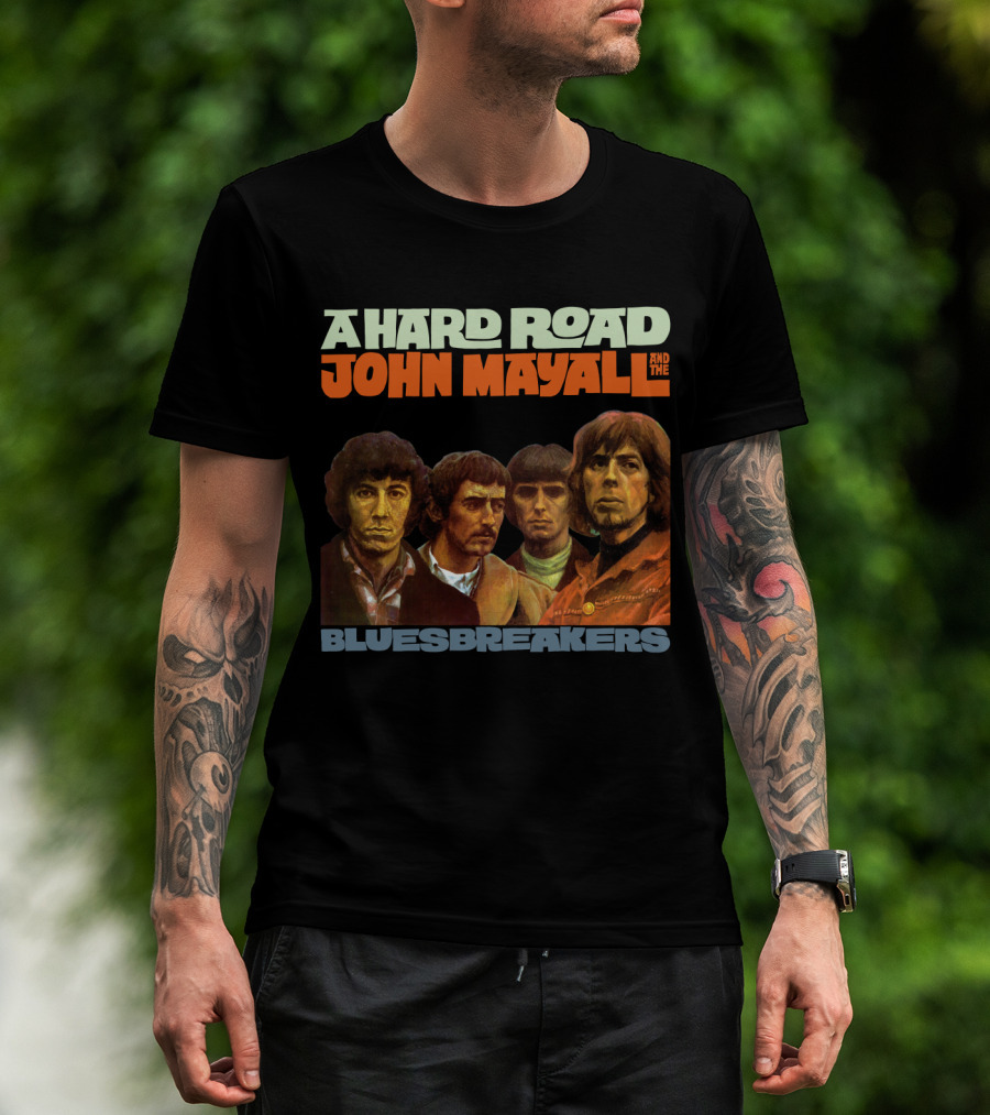 John Mayall And The Bluesbreakers A Hard Road Album Cover T-Shirt
