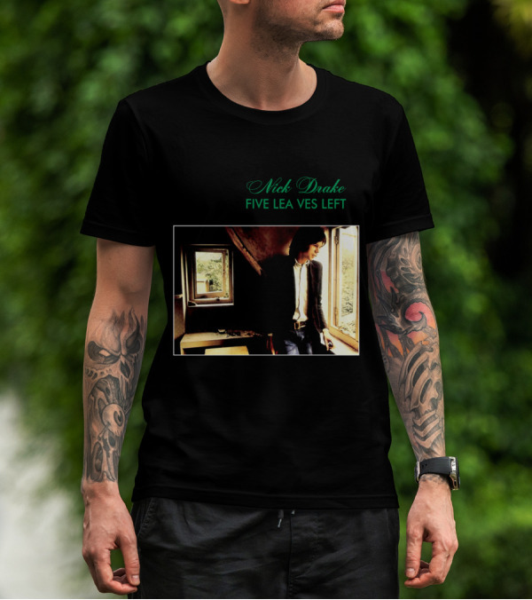 Nick Drake Five Leaves Left 1969 Album Cover T-Shirt