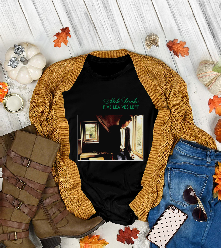 Nick Drake Five Leaves Left 1969 Album Cover T-Shirt