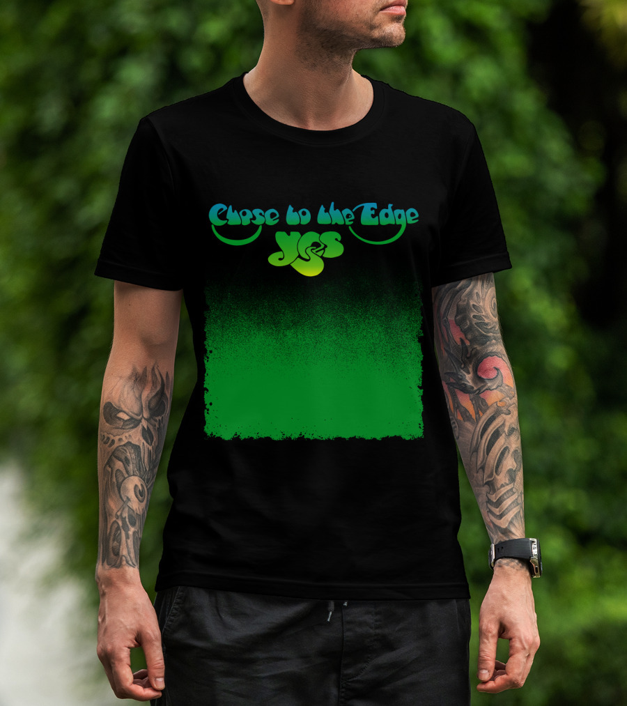 Close To The Edge Yes Logo Green Gradient T-Shirt