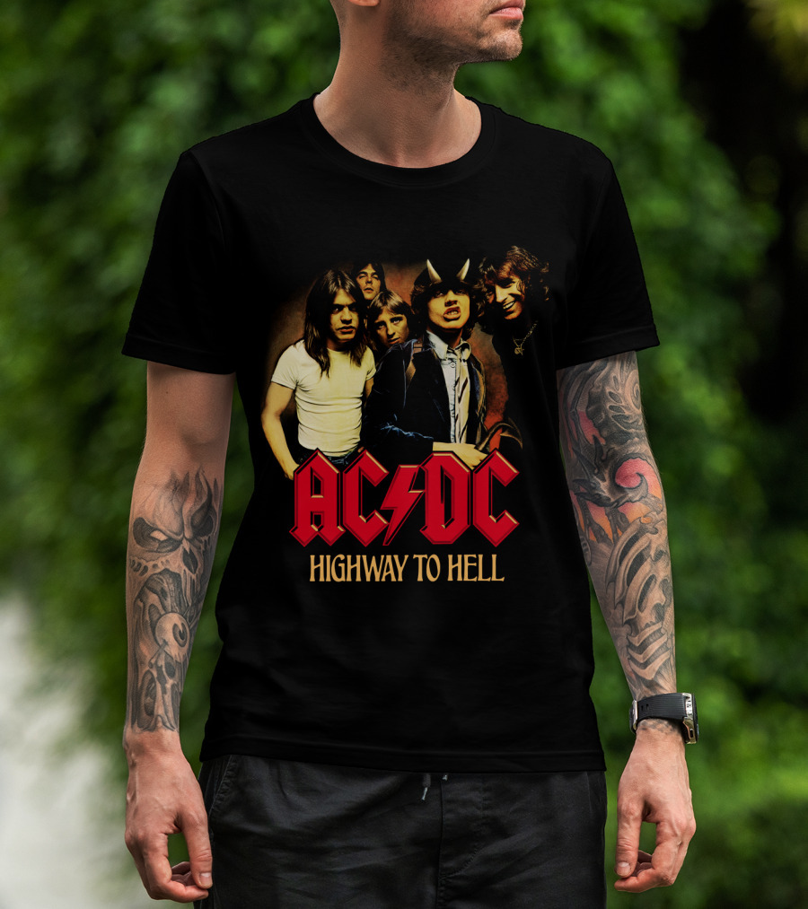 Acdc Highway To Hell Band Members T-Shirt