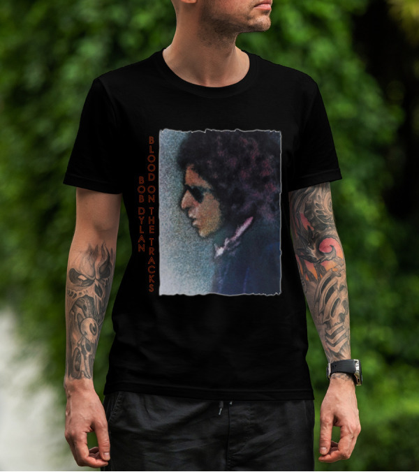Bob Dylan Blood On The Tracks Album Cover T-Shirt