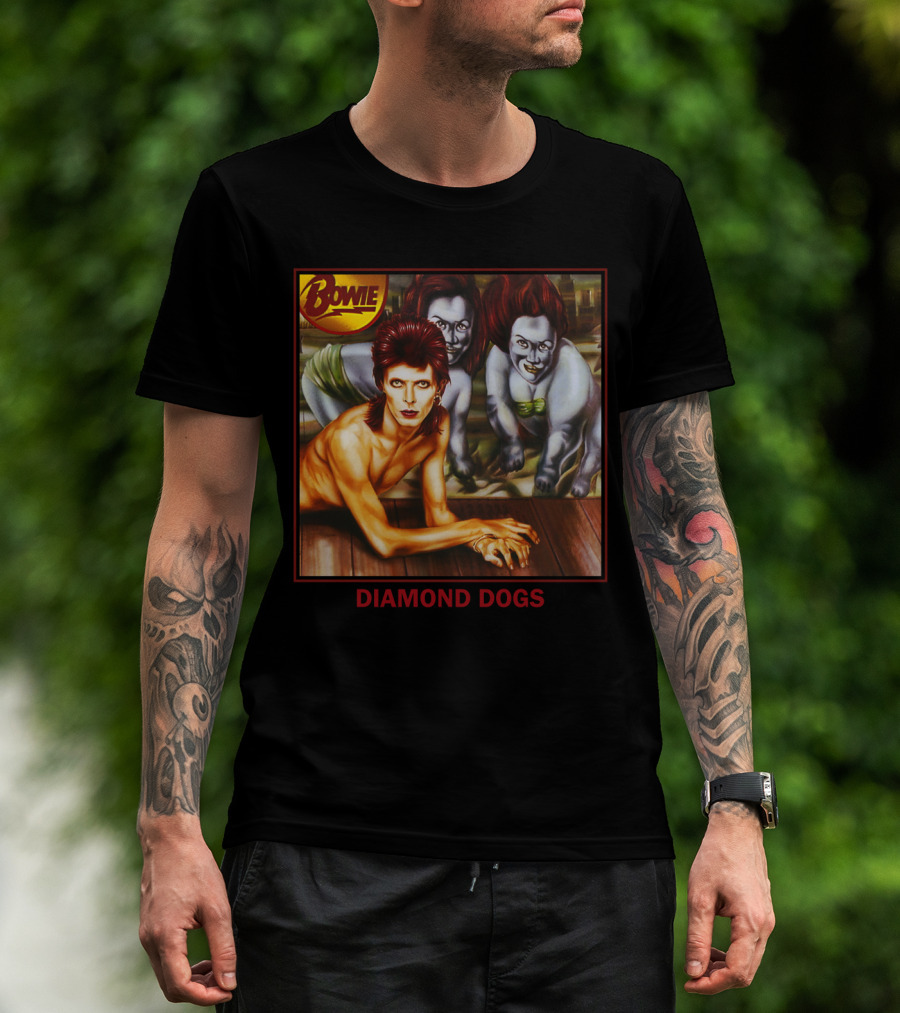 Bowie Diamond Dogs Album Cover T-Shirt
