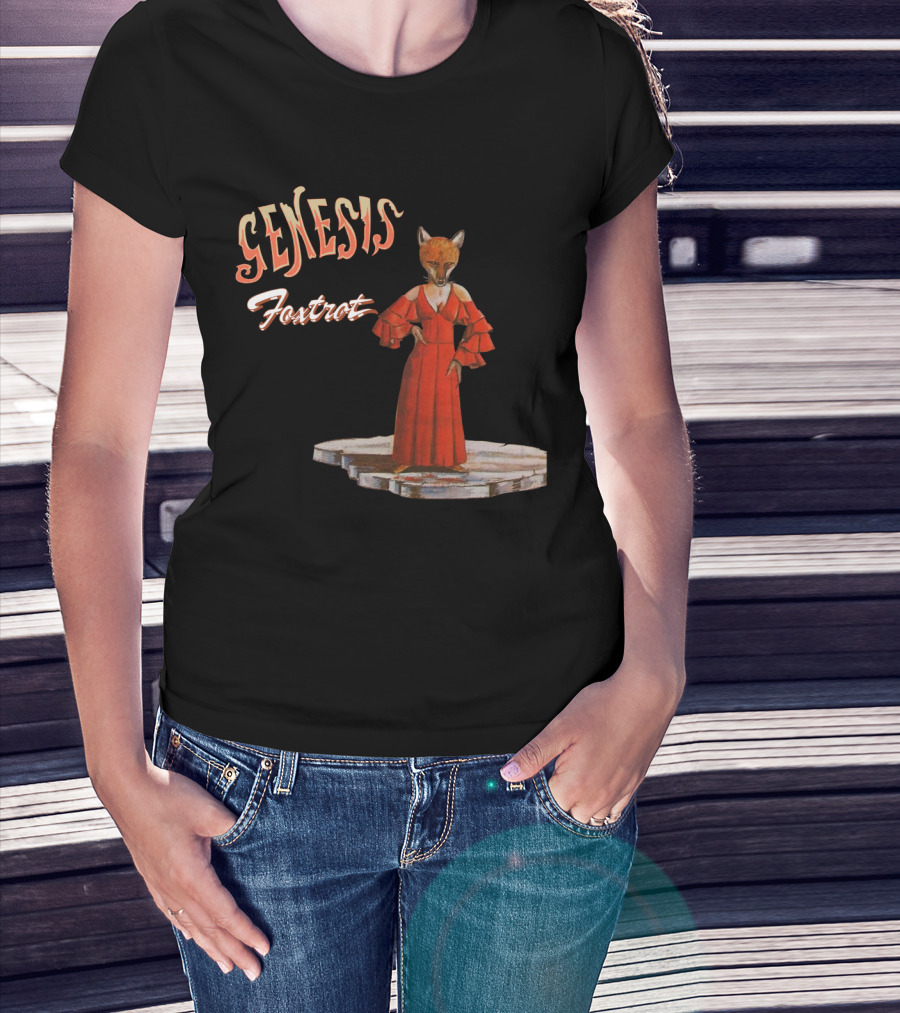 Genesis Fox In Red Dress Foxtrot T-Shirt