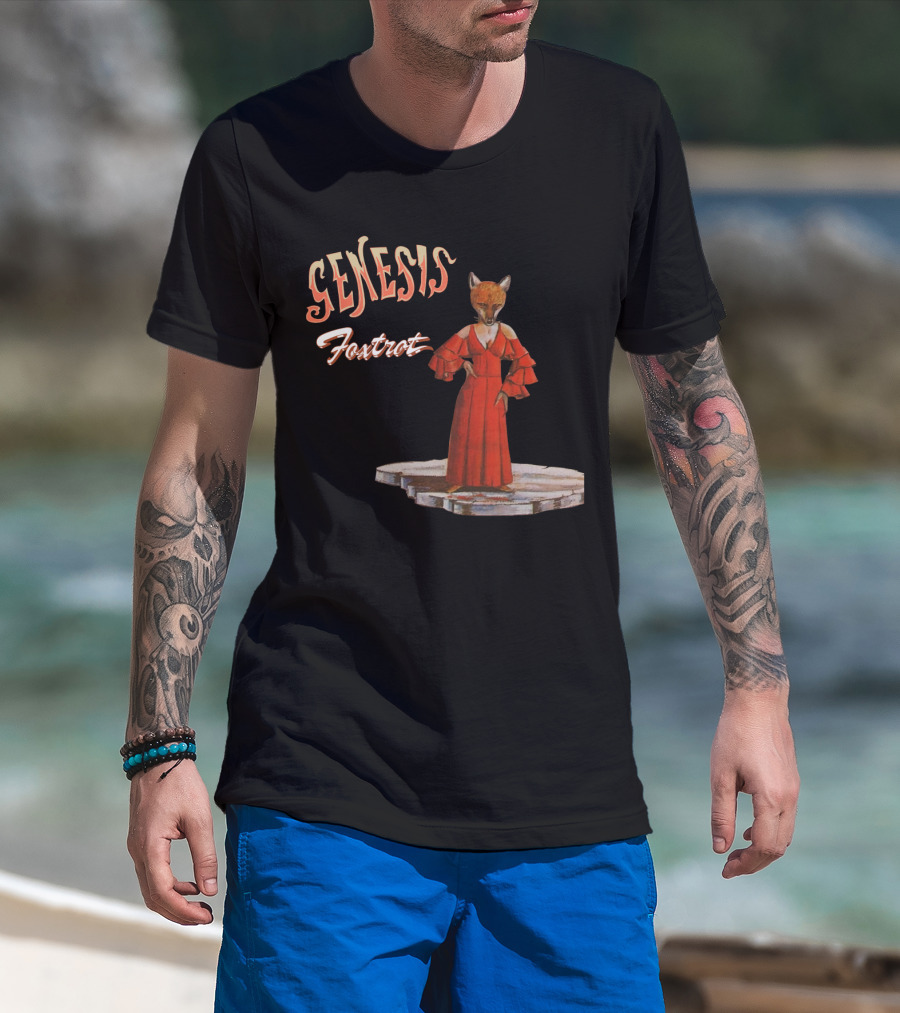 Genesis Fox In Red Dress Foxtrot T-Shirt