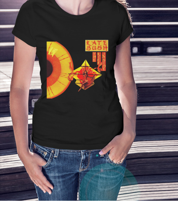 Kate Bush The Kick Inside Eye Graphic With Yellow And Red T-Shirt