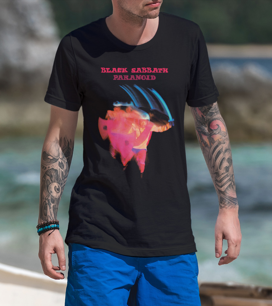Black Sabbath Paranoid 1970 Album Cover T-Shirt