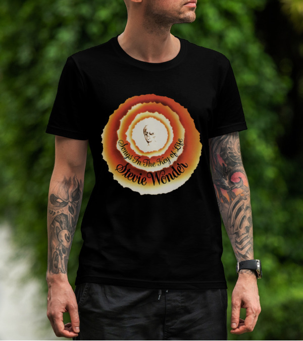 Stevie Wonder Songs In The Key Of Life Vintage Circular T-Shirt