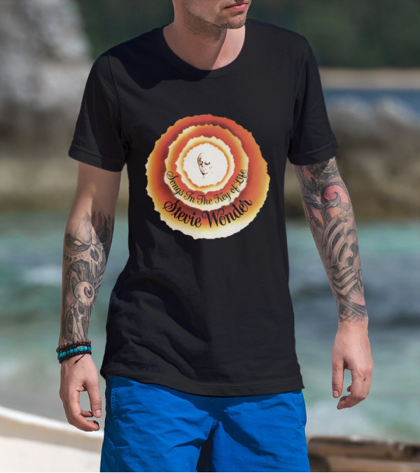 Stevie Wonder Songs In The Key Of Life Vintage Circular T-Shirt