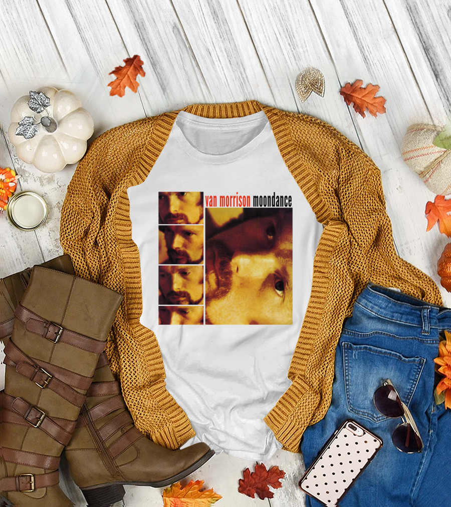 Van Morrison Moondance 1970 Album Cover T-Shirt