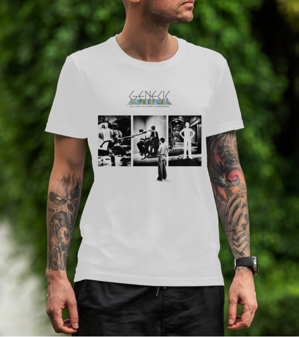 Genesis The Lamb Lies Down On Broadway Vintage Album Cover Montage T-Shirt