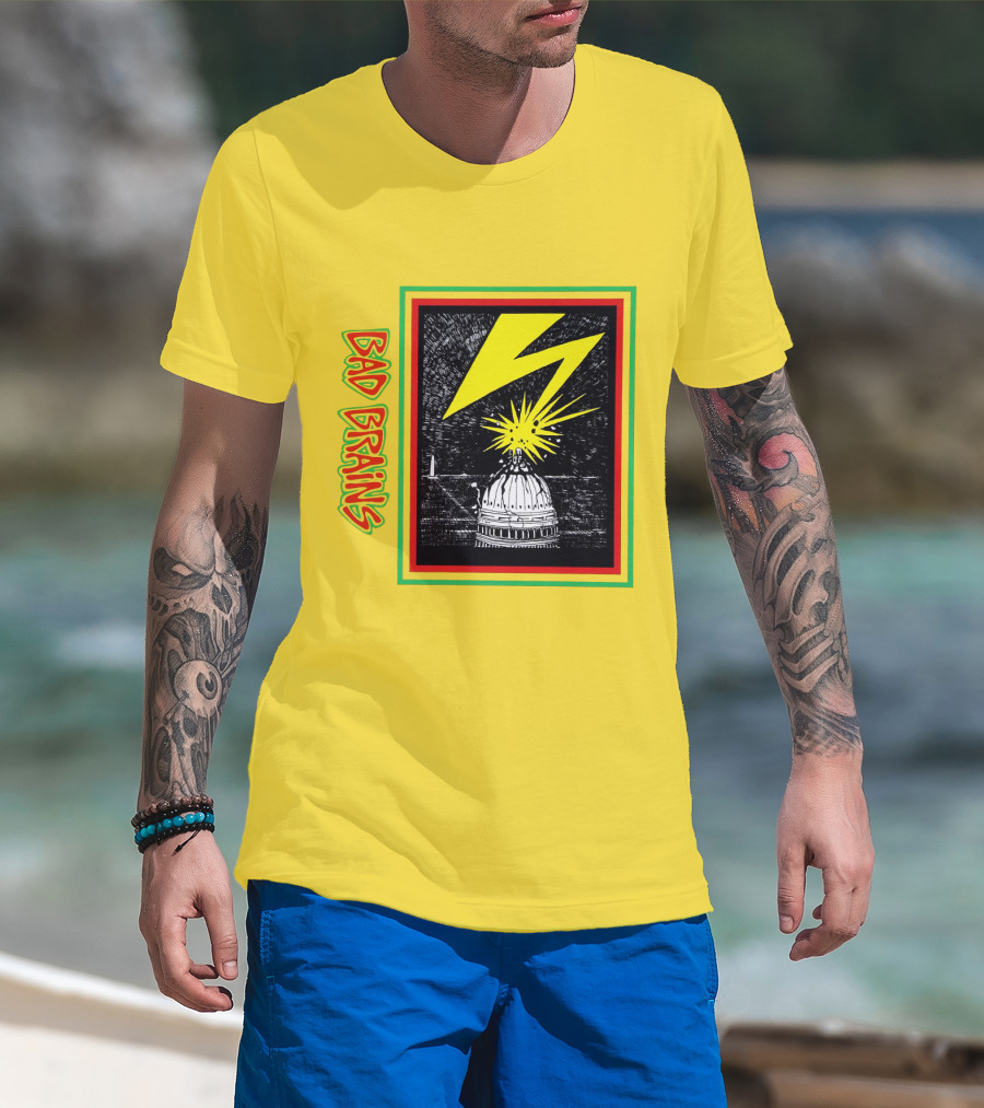 Bad Brains Capitol Lightning Bolt T-Shirt