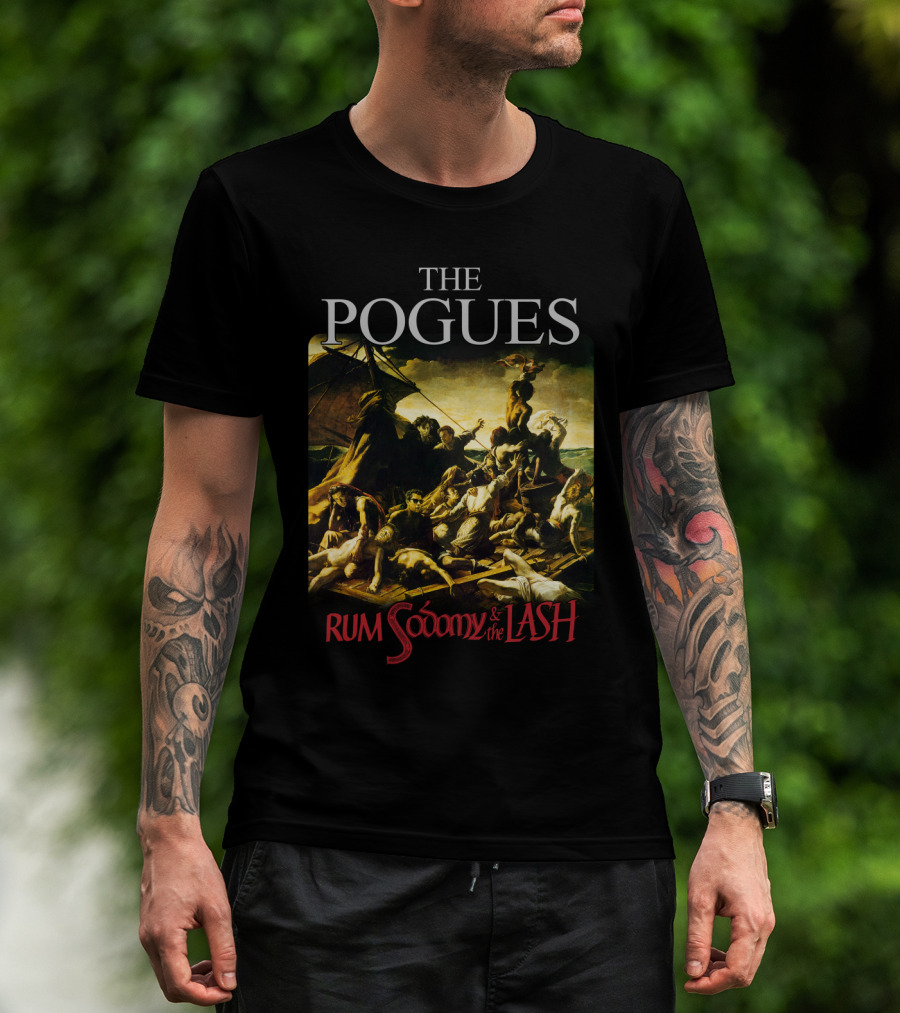 The Pogues Rum Sodomy And The Lash Album Cover Artwork T-Shirt