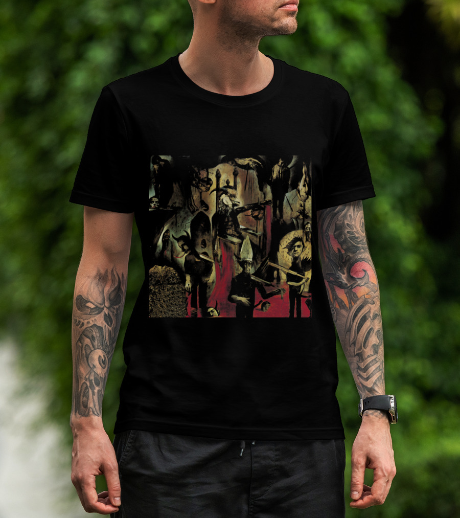 Slayer Reign In Blood Album Cover Dark Chaotic T-Shirt