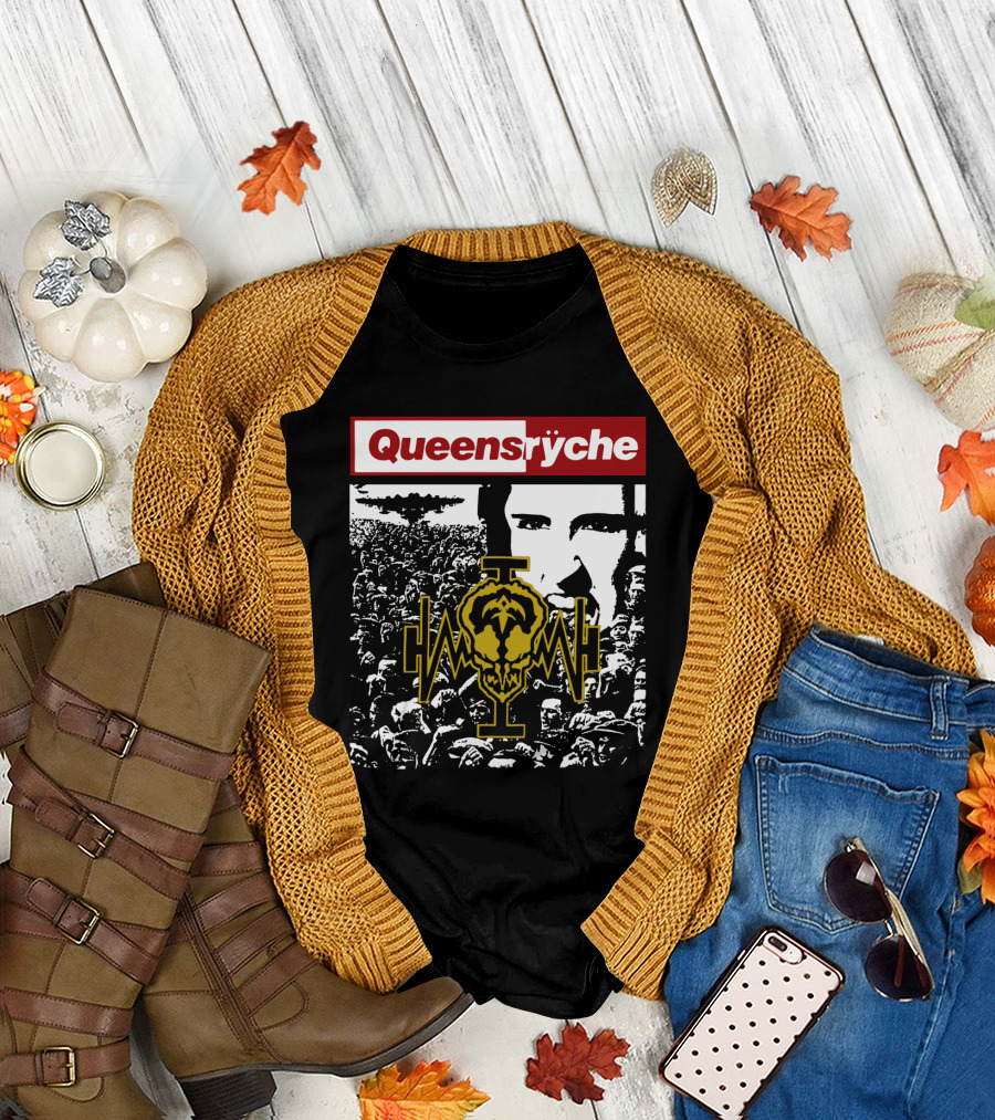 Queensrÿche Operation Mindcrime Album Artwork Iconic Skull T-Shirt