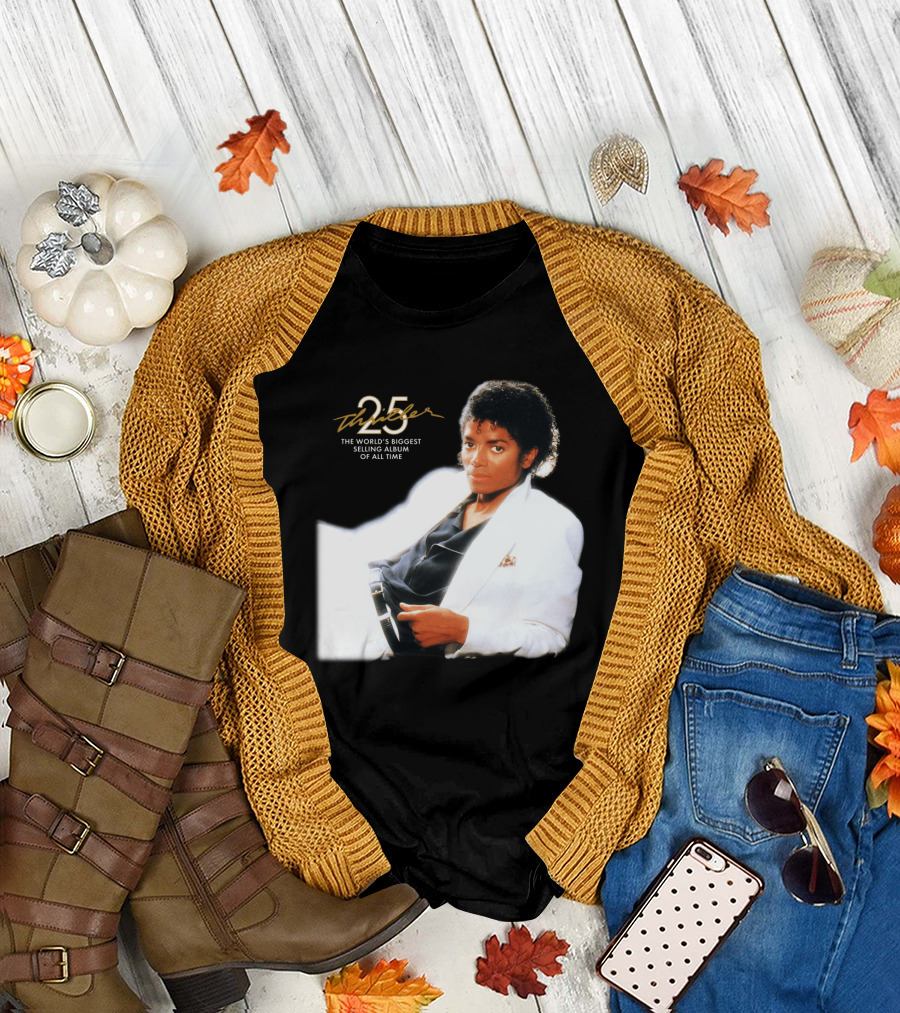 25 Thriller The World's Biggest Selling Album of All Time T-Shirt