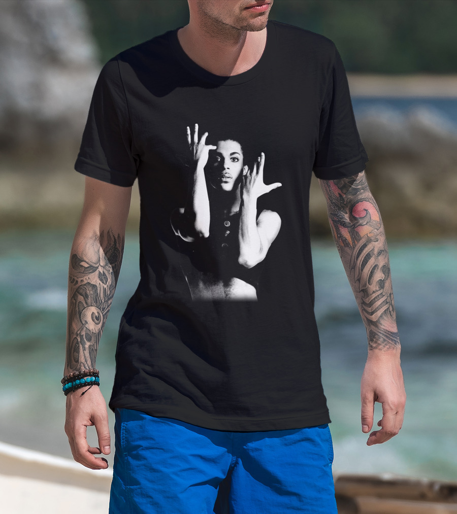 Prince Parade Black And White Iconic Pose T-Shirt