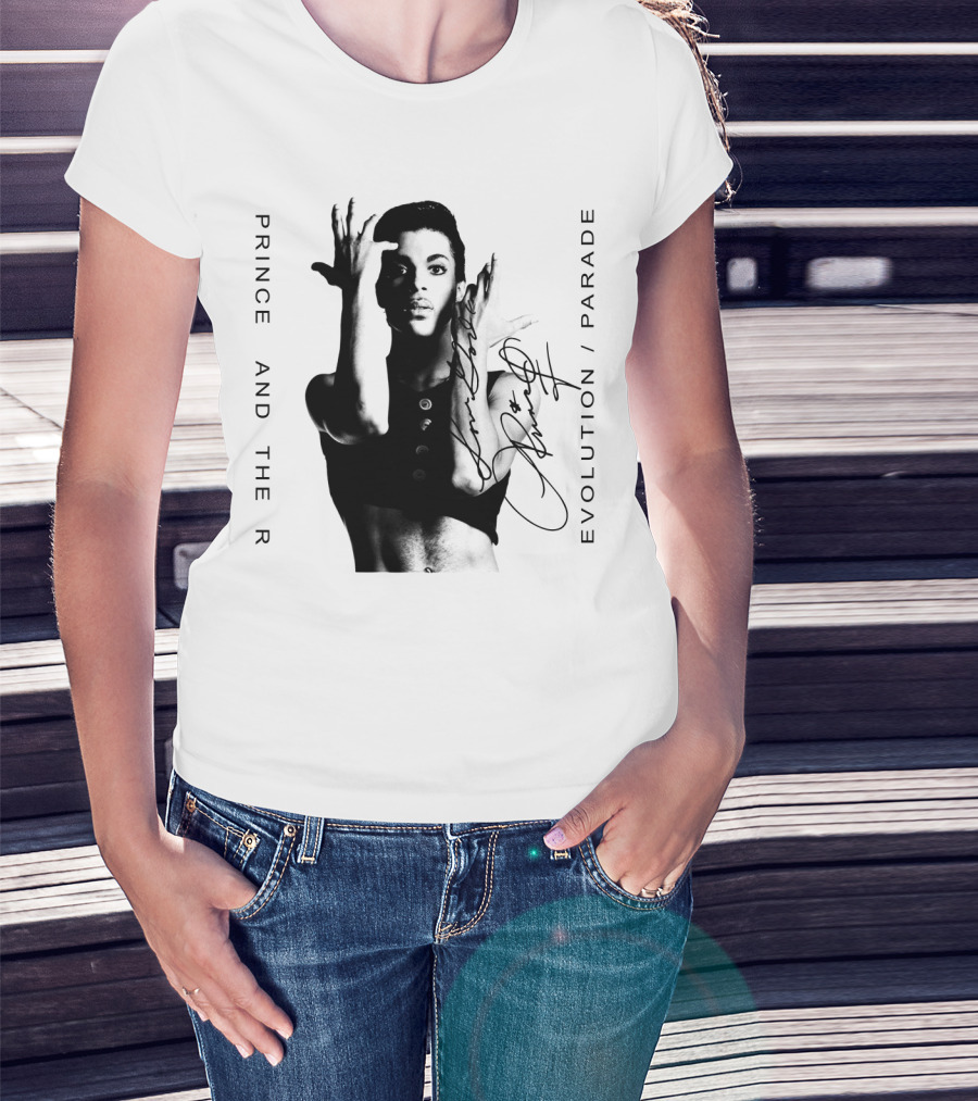Prince And The Revolution Parade Signed Album Cover T-Shirt