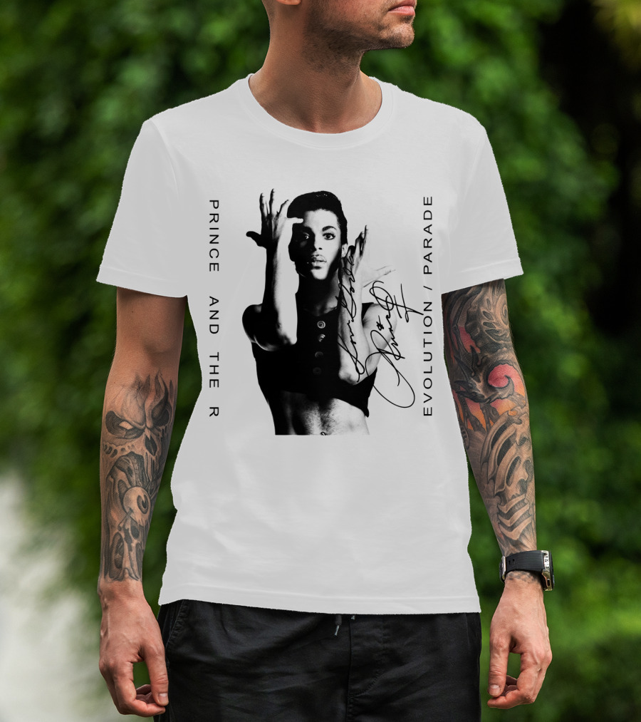 Prince And The Revolution Parade Signed Album Cover T-Shirt