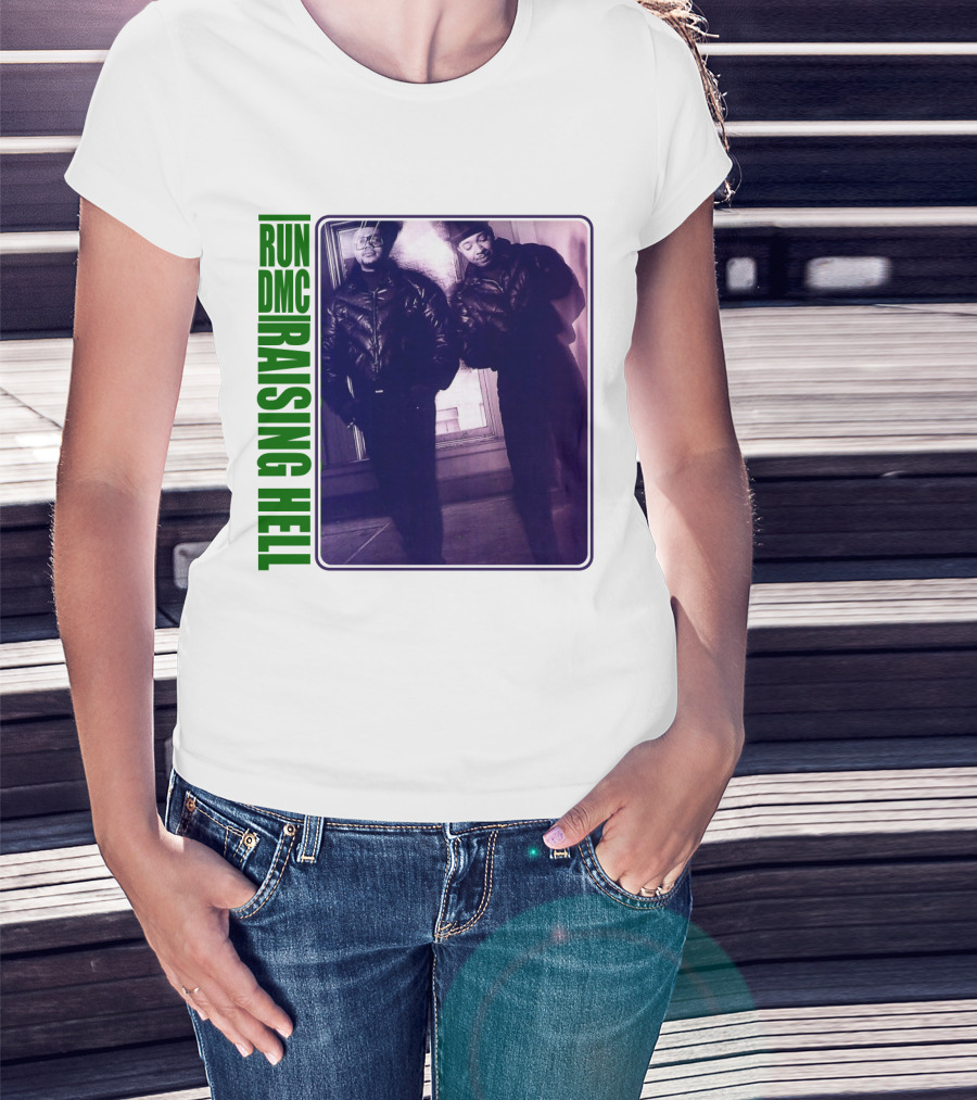 Run Dmc Raising Hell 1986 Music Album Hip Hop Legends T-Shirt