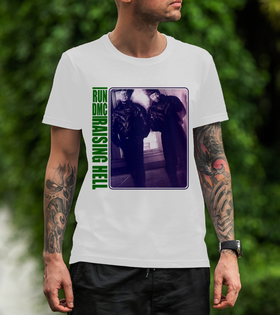 Run Dmc Raising Hell 1986 Music Album Hip Hop Legends T-Shirt