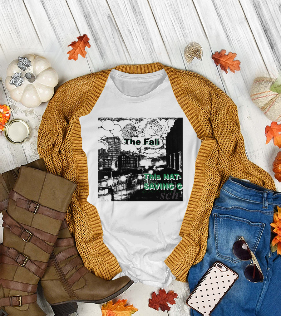 The Fall This Nation's Saving Grace Cityscape and Clouds T-Shirt